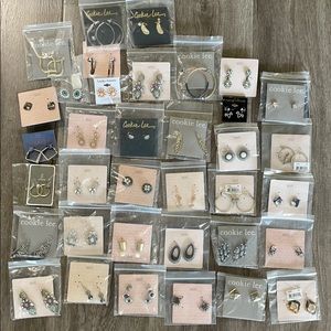36 different NEW pairs of earrings